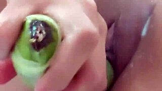 Colombian Amateur Shoves Banana Deep In Vagina Until Orgasm Squirt
