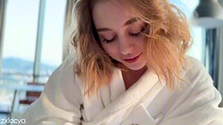 perfect early morning homemade couple massage ends with cum on big ass