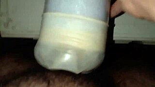 summer wank session ends with monster cock cumming on homemade moroccan pussy