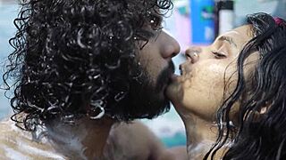 Chubby Indian Stepsister's Steamy Bath Romance