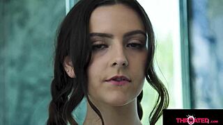 yo nasty pigtail brunette, wanna choke on monster cocks with sloppy deepthroat face fucks?
