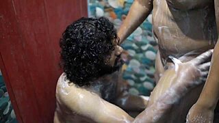 Chubby Indian Stepsister's Steamy Bath Romance