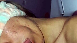 skinny stepsis caught in dress by stepbro mirror fuck starts