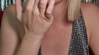little slut begs for cock in pov femdom wet pussy fingering and vibrator cum play