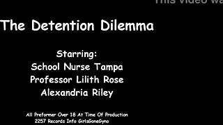 alexandria riley faces the steamy detention twist backstage as nurse