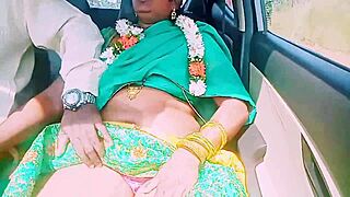 desi housewife dirty talks during car fuck with stranger