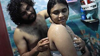 Chubby Indian Stepsister's Steamy Bath Romance