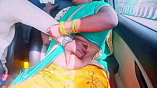 desi housewife dirty talks during car fuck with stranger