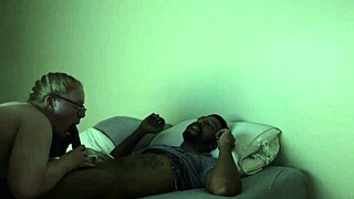 glasses pawg wakes me craving black cock cowgirl deepthroat orgasm pt 2