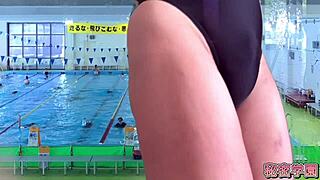 did you snag that tight swimsuit from swim club and rub one out poolside secret style