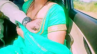 desi housewife dirty talks during car fuck with stranger