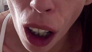 raw anal's all she gets... candie cross bites lip sliding tiny ass on my shaft juicy bounce every inch