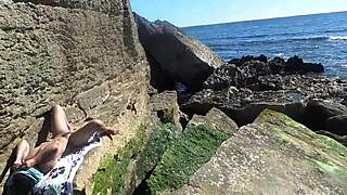 African Nudist Prostitute Flaunts Bueno Culo on Beach