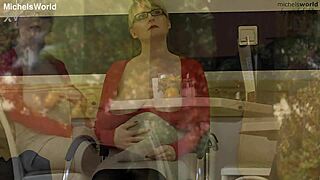 PREGNANT SLAVE FLASHES HUGE SAGGY TITS PUBLICLY EXPOSED!