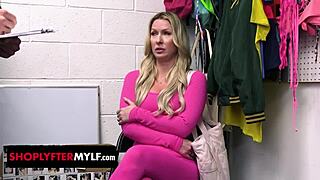 Desperate yoga teacher shoplifts caught fucked hard on shoplyfter mylf!