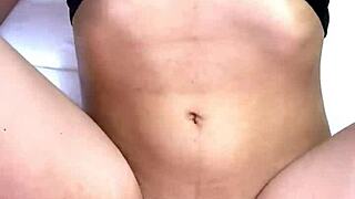 Petite latina tetona takes missionary pounding after school tight pussy creampie orgasm