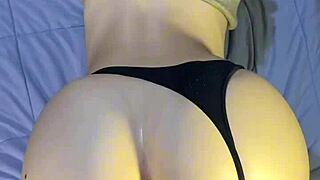 Blackbelt girlfriend bends over for rough doggystyle from roommate