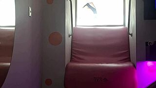 skinny stepsis caught in dress by stepbro mirror fuck starts
