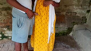 Indian stepmom begs for family cock in Hindi!