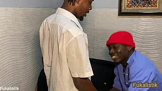 EBONY HOUSEWIFE FUCKS BBC VISITOR!! HORNY SNEAKY ACTION