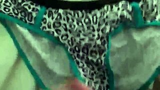 Cumming All Over Step Cousin's Lacy Panties