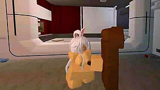 Holy Shit Shy Bunny Whore Takes Monster Big Black Cock Fuck In Roblox Condo