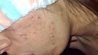 skinny stepsis caught in dress by stepbro mirror fuck starts
