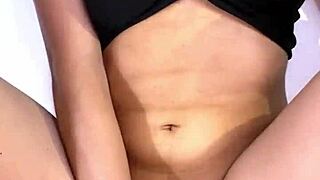 Petite latina tetona takes missionary pounding after school tight pussy creampie orgasm