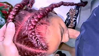 GOTHIK EBONY ASS GIRL VISITS FOR FACE CUM BATH AND PUSSY LICKING!
