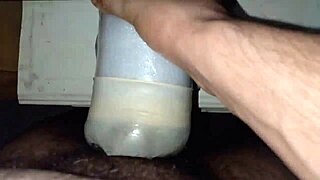 summer wank session ends with monster cock cumming on homemade moroccan pussy