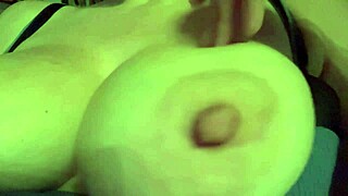italian milf artemisia shakes her massive bouncing tits close-up for horny camera tease