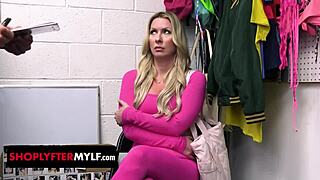Desperate yoga teacher shoplifts caught fucked hard on shoplyfter mylf!