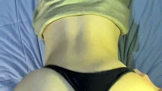 Blackbelt girlfriend bends over for rough doggystyle from roommate