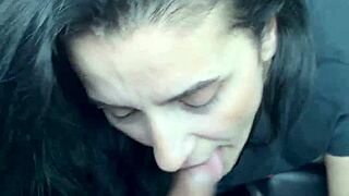wanna watch her suck my cock deep in the car on roadside?
