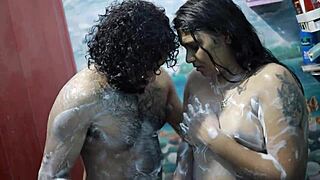 Chubby Indian Stepsister's Steamy Bath Romance
