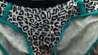 Cumming All Over Step Cousin's Lacy Panties