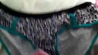 Cumming All Over Step Cousin's Lacy Panties