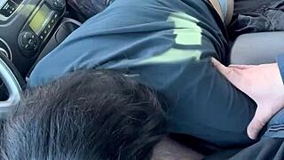 wanna watch her suck my cock deep in the car on roadside?