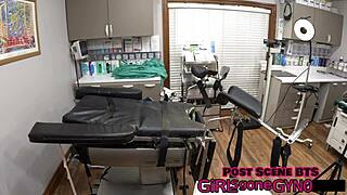 aria nicole spreads tits backstage as fetish nurse patient