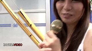Karen Natsuharo Seduces Group with Passionate Blowjobs Before Milf Fuck Fest