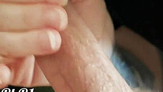 he unloads as i tease his cock with my wet tongue close-up