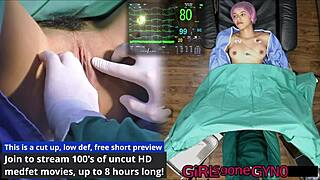 aria nicole spreads tits backstage as fetish nurse patient