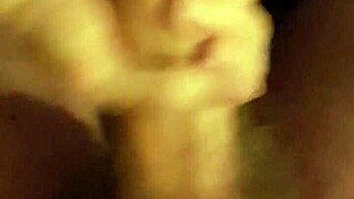 lady delivers steamy glass wank closeup