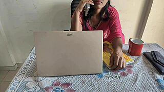 Holy shit! I brutally fucked desi Indian bhabhi in office while working