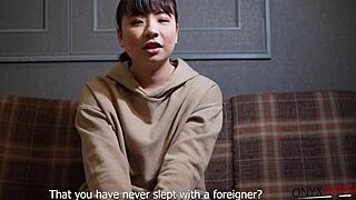 Japanese mimi bares shaved pussy for naughty creampie pounding