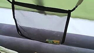 ughh early morning camping pov... wife gets risky bent over cumshot outdoors