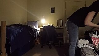 busty milf sneaks pleasure caught spying voyeur