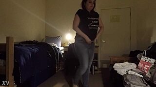 busty milf sneaks pleasure caught spying voyeur