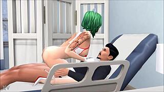 Hey nurse let's play doctor in hospital sims 4 with patient regan