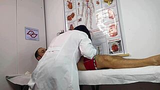 Patient Arouses Watching Nurse's Juicy Curves in Hospital Room